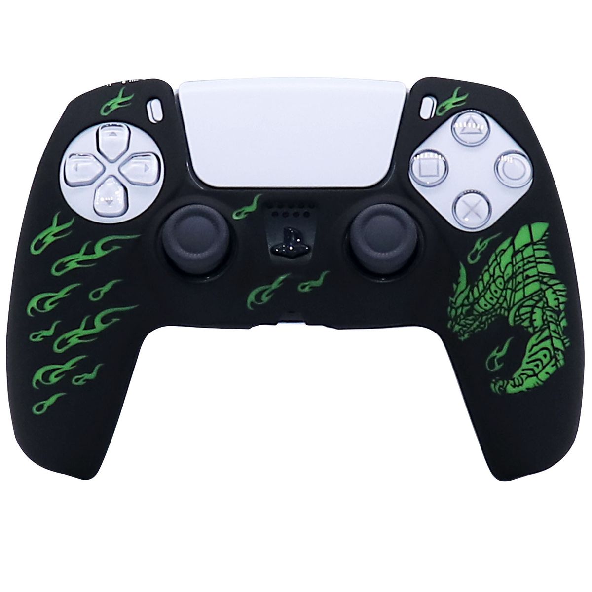 Soft Silicon Shell Skin For Sony PlayStation 5 Case For PS5 Console Controller Gamepad Joystick Cases Cover With Stick Grip Caps