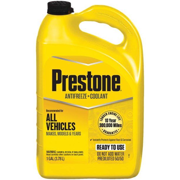 Prediluted Antifreeze/Coolant For Automobiles & Semi Trucks