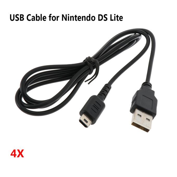 4pcs USB Charger Power Cable Cord Fit For  DS Lite Handheld