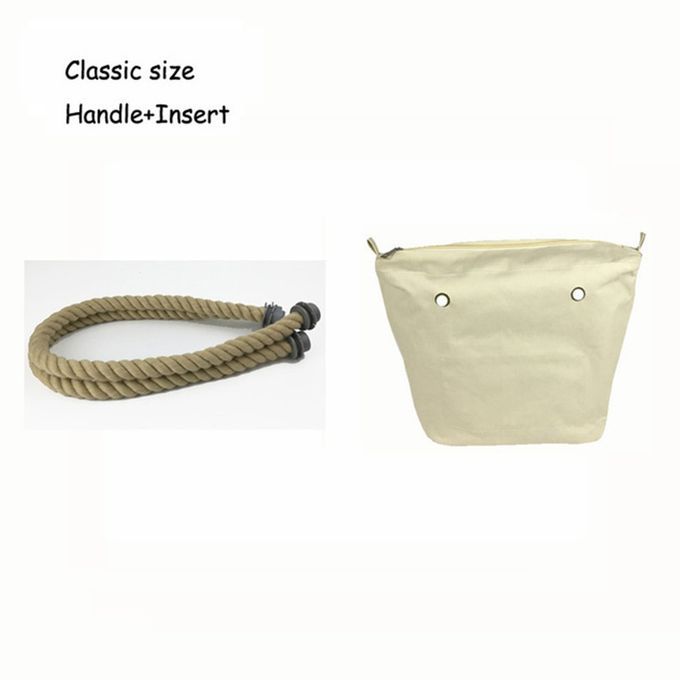 L I  Rope Handle  Female Polyester / With  Anvas Insert Waterproof Water Inner Po Ket For Obag Bag Female Handbag A  Essories-khaki