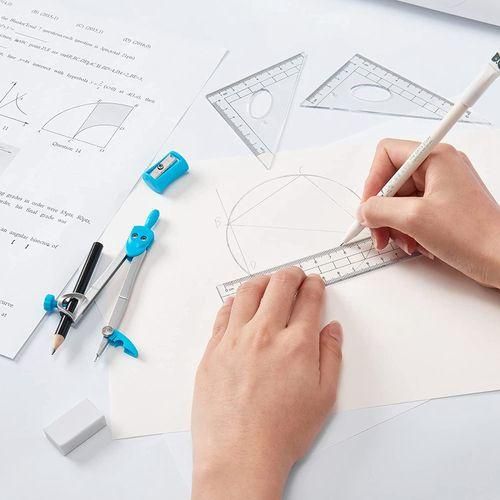Geometry Set 10 Pcs Math Supplies Kit,Including