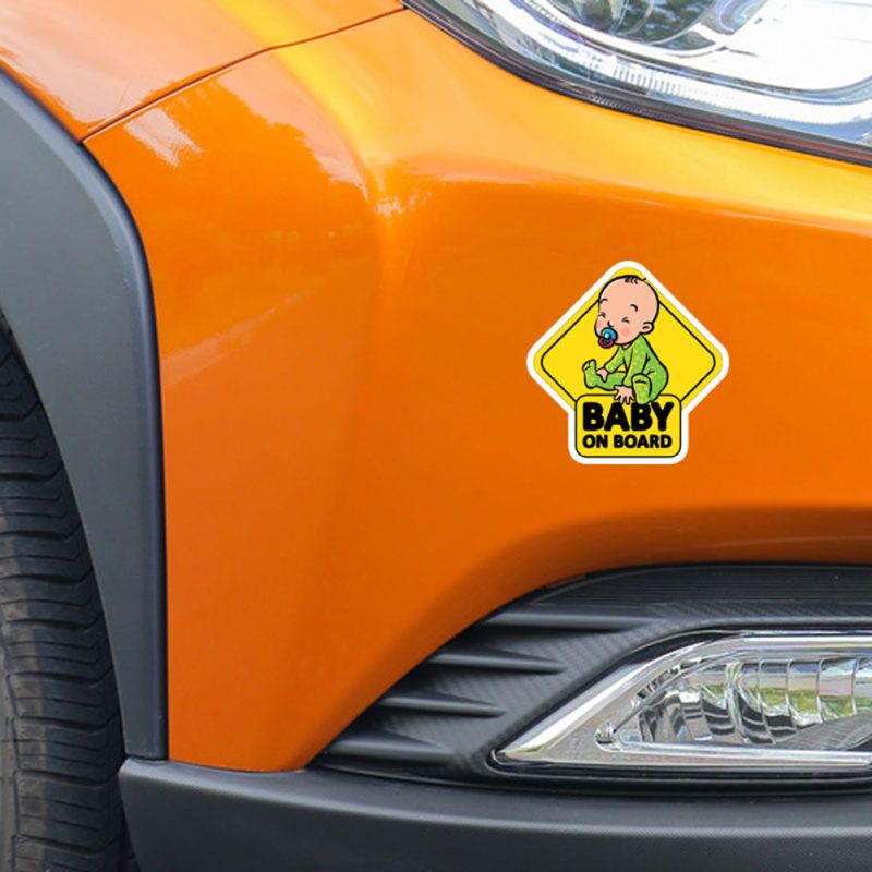 BABY ON BOARD Car Auto Body Window Reflective Sticker-