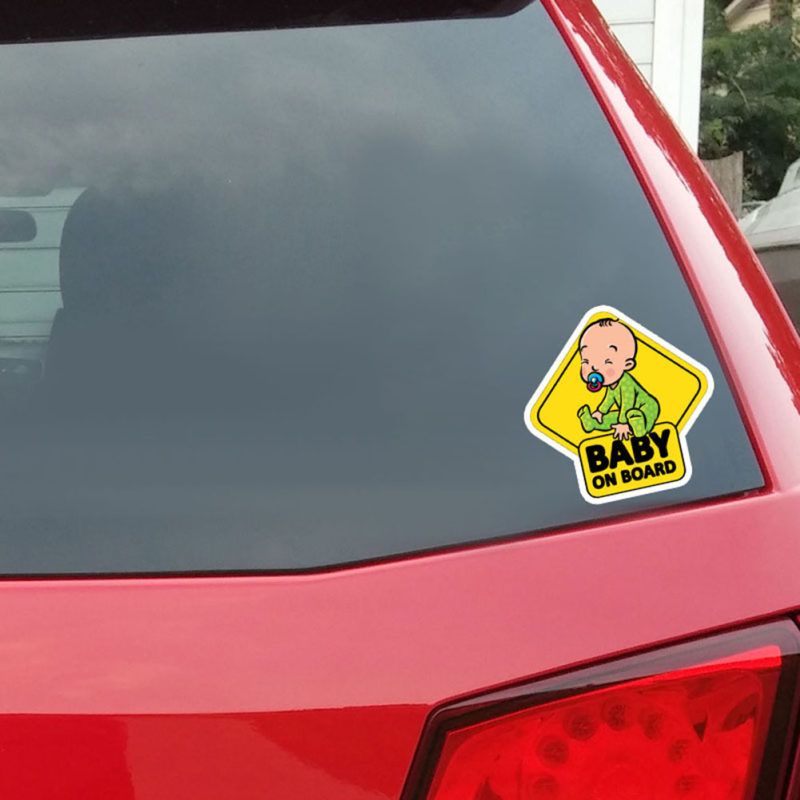 BABY ON BOARD Car Auto Body Window Reflective Sticker-