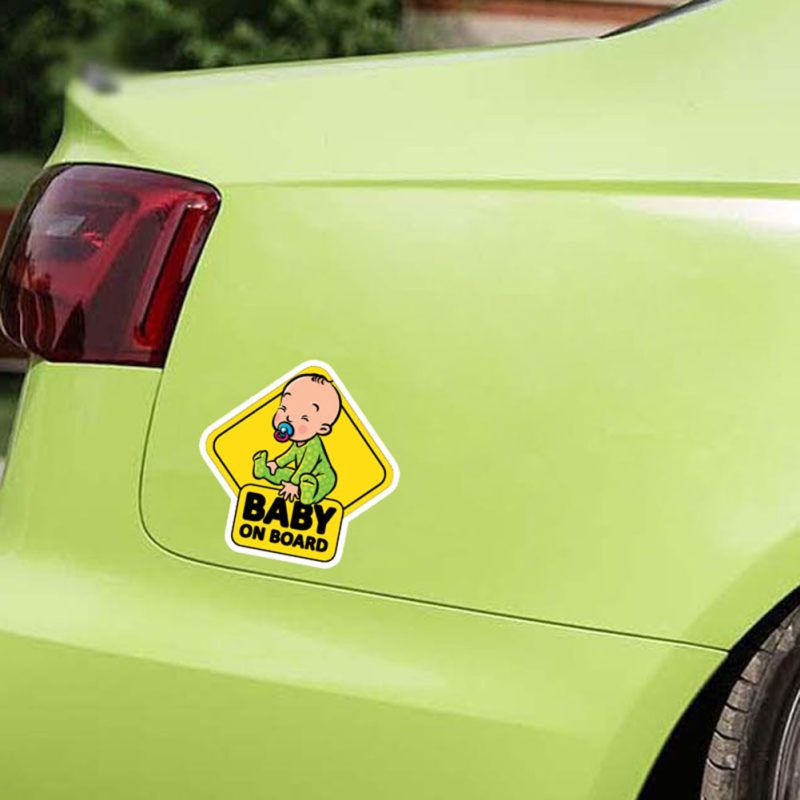 BABY ON BOARD Car Auto Body Window Reflective Sticker-