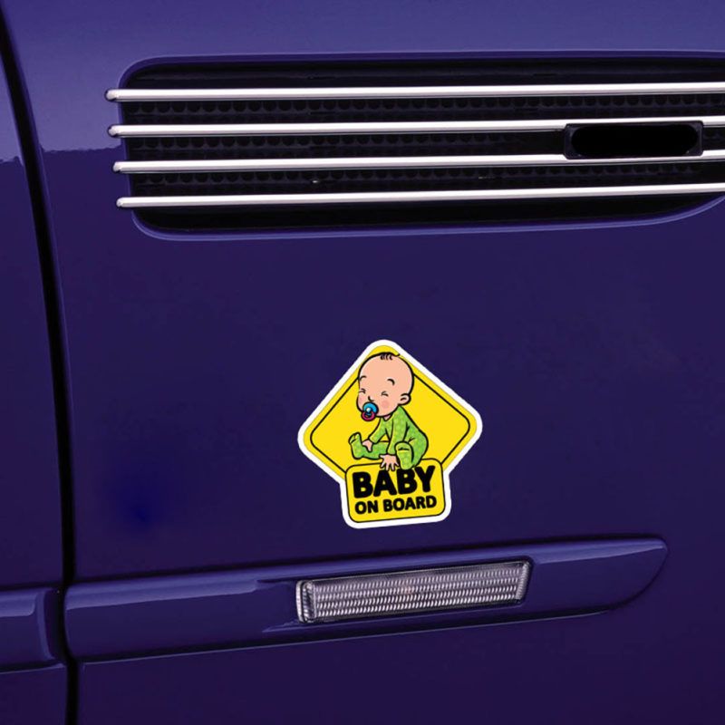 BABY ON BOARD Car Auto Body Window Reflective Sticker-