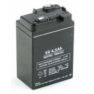 6 Volt 4.5 Ah Sealed Lead Acid Rechargeable Fan Battery
