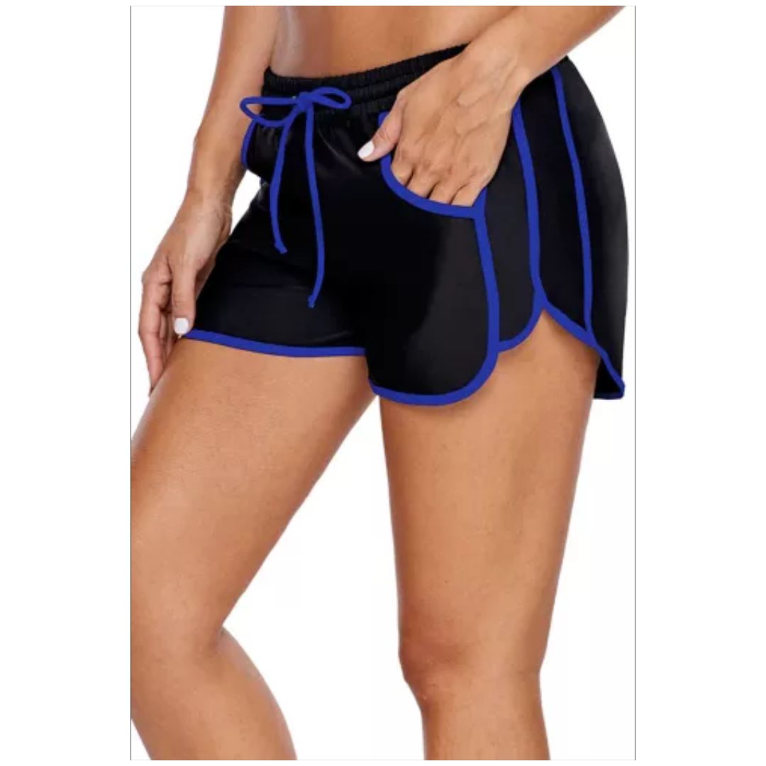 Mfed Sporty Piping Trim Black Swim Short