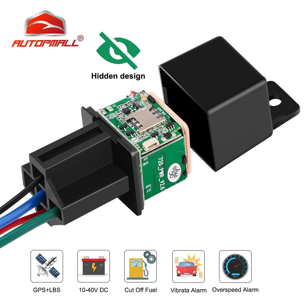 Vehicle Tracker Relay GPS Tracker Cut Off  Hidden