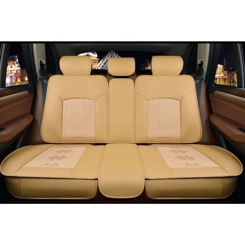Car Seat Cove Pure Leather 5Pcs Universal Car/suv Breathable