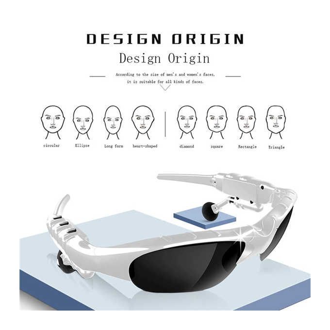Cycling Sunglasses Riding Earphone Smart Glasses Sport Wireless Bike Sun Glasses-Headphone With Mic