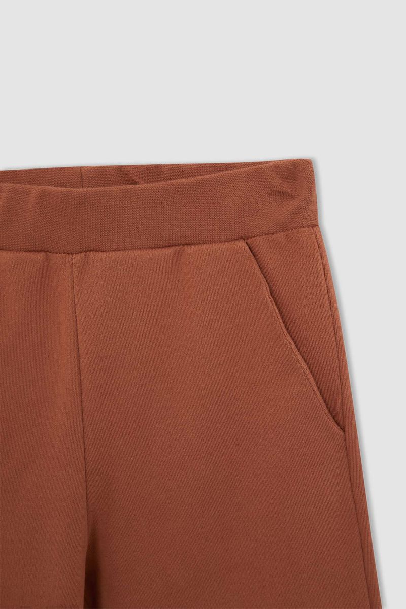 Girl - Regular Fit Knitted Bottom Trousers - Brown