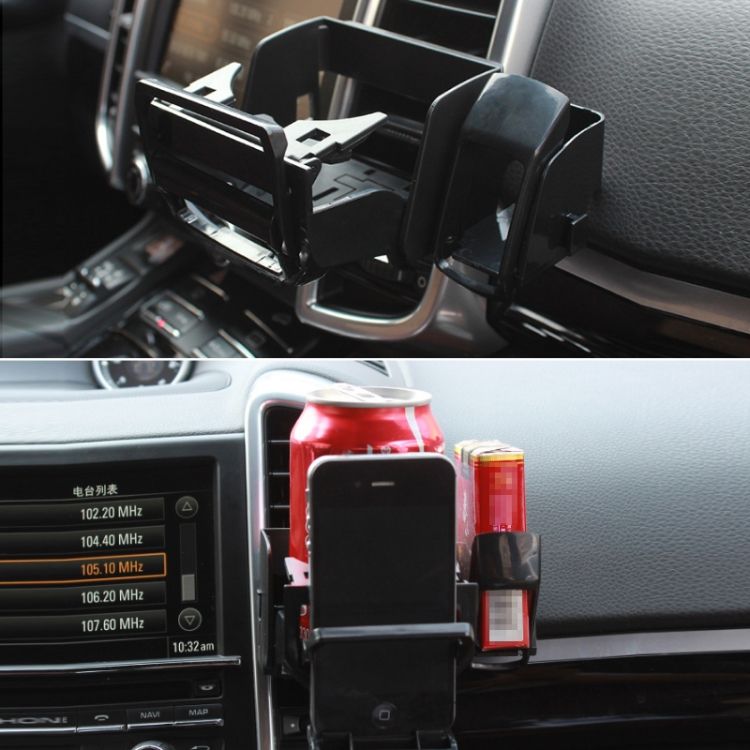 2 PCS SD-1012 Car Multifunctional Drink Holder Garbage Box