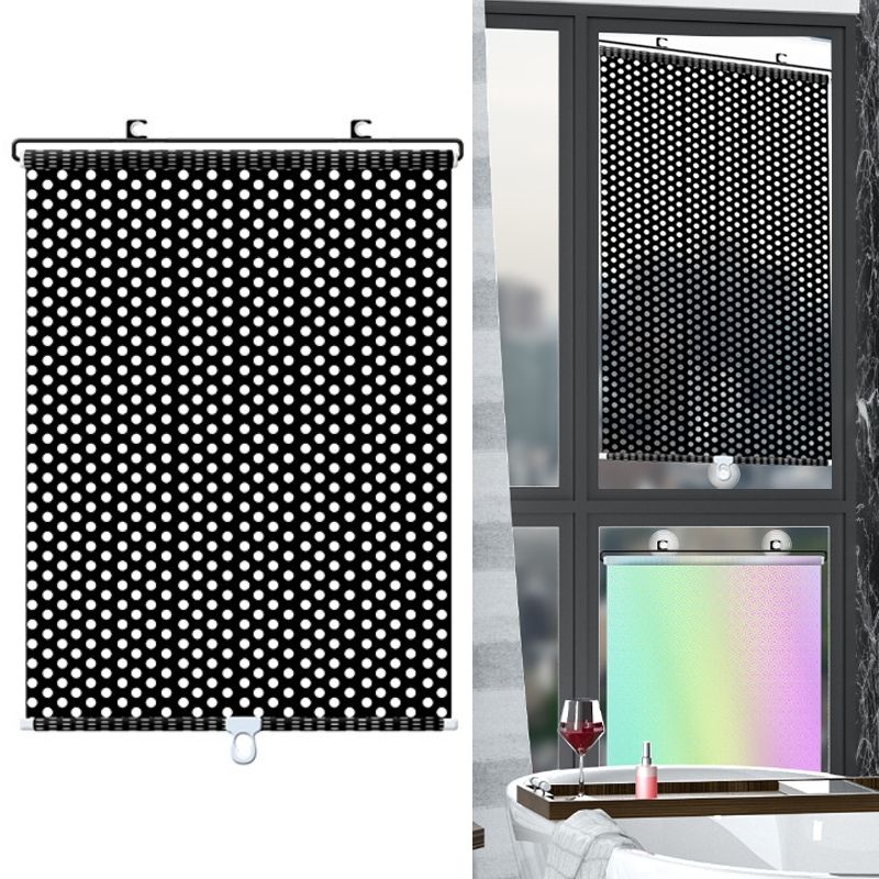 Telescopic Car Sun Protection Curtain 45x125cm Mesh Black