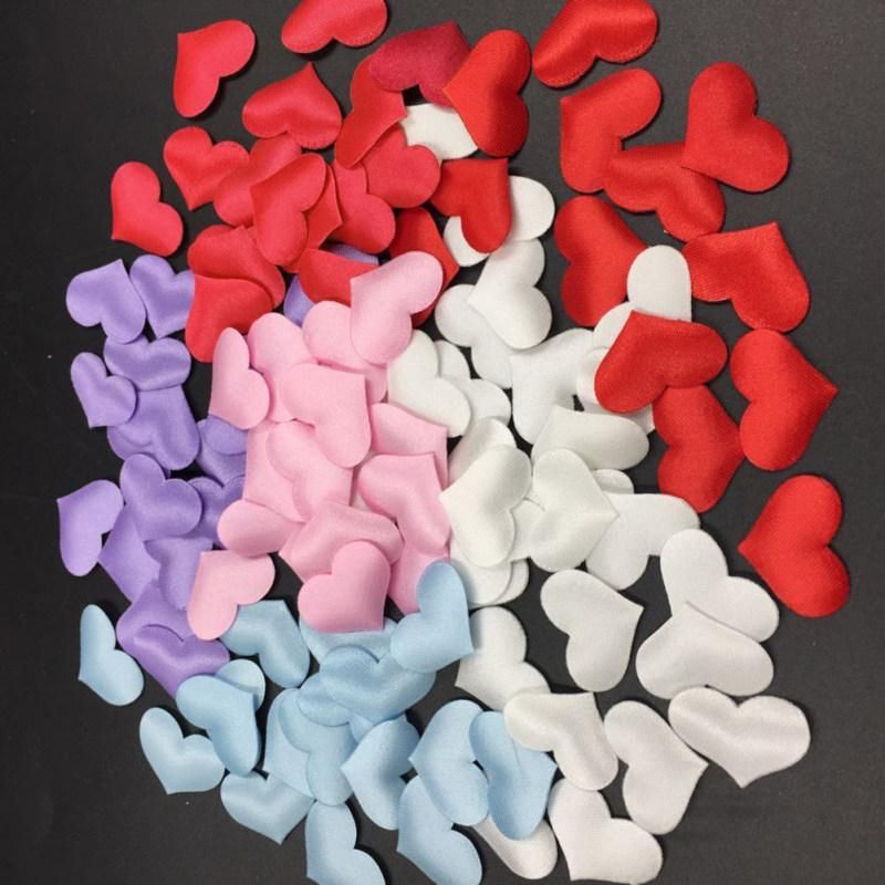 100Pcs Romantic Married Love Heart Sparkle Confetti-Red