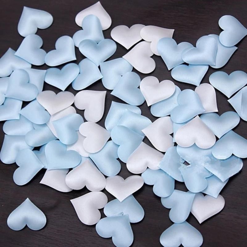 100Pcs Romantic Married Love Heart Sparkle Confetti-Red