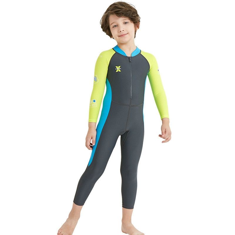 DIVE&SAIL Children Long-sleeved One-piece Swimsuit