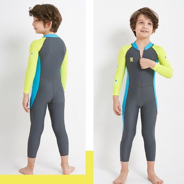 DIVE&SAIL Children Long-sleeved One-piece Swimsuit