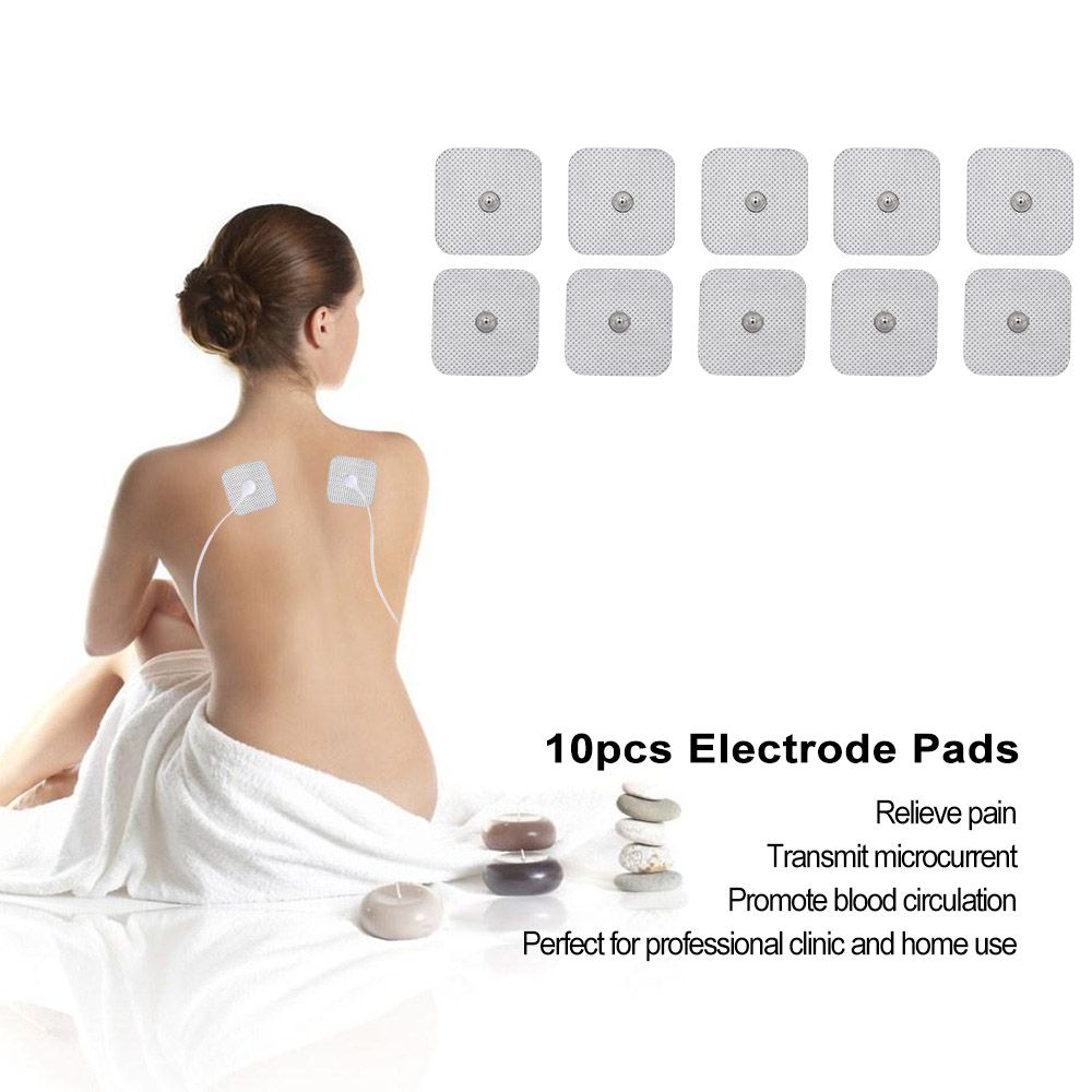 10pcs Self Adhesive Replacement Electrode Pad  4*4cm Digital