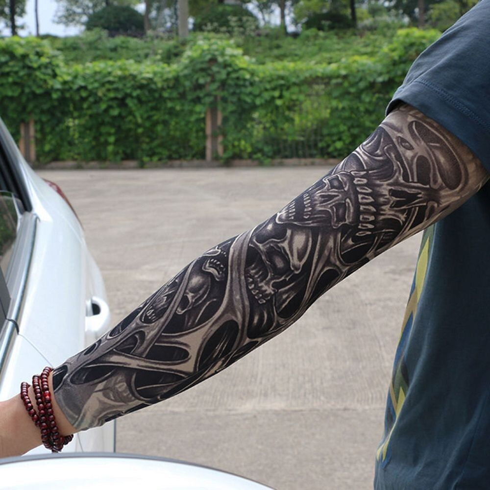 Fake Temporary Tattoo Sleeves Tattoos Full Long Slip On Arm