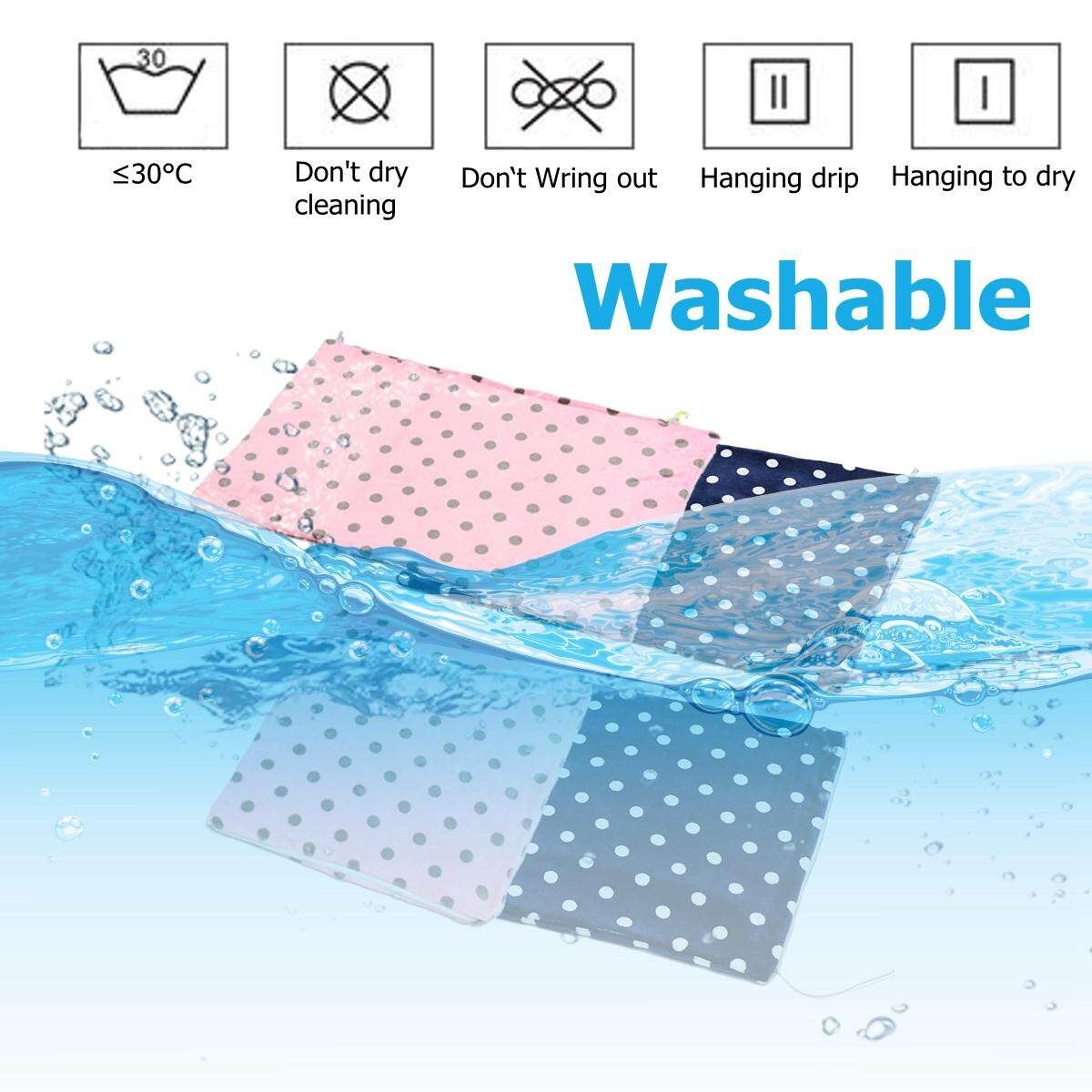 3 Gears Washable Control Electric Heated Throw Blanket Washable Fleece Cosy Pad 50 * 80 Blue Dot