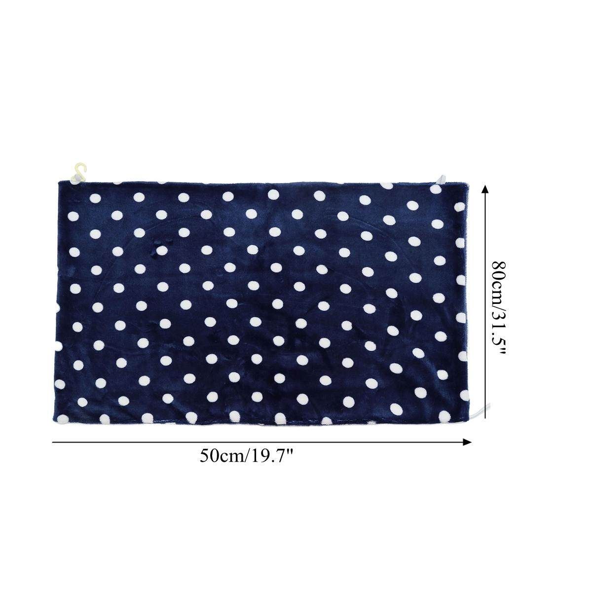 3 Gears Washable Control Electric Heated Throw Blanket Washable Fleece Cosy Pad 50 * 80 Blue Dot