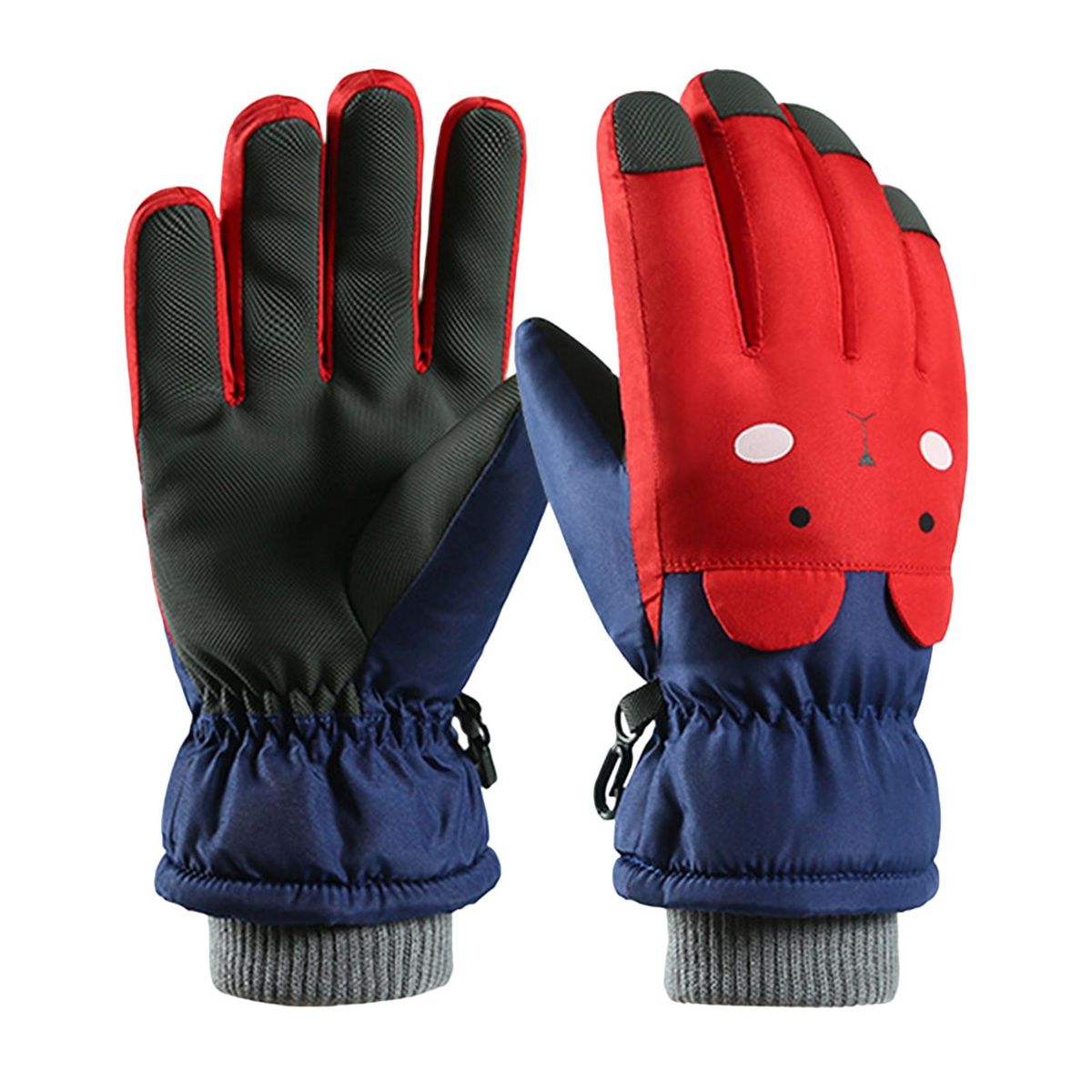 1 Pair Ski Fall Winter Unisex Toddlers Boys Ski Red