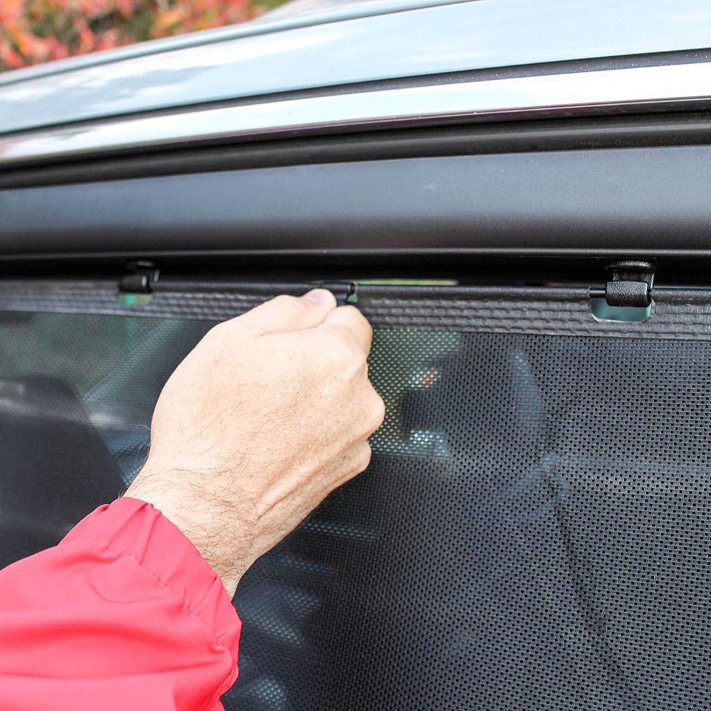 4PCS Plastic Automotive Sliding Sun Shade Holder Hook Clips Suit For