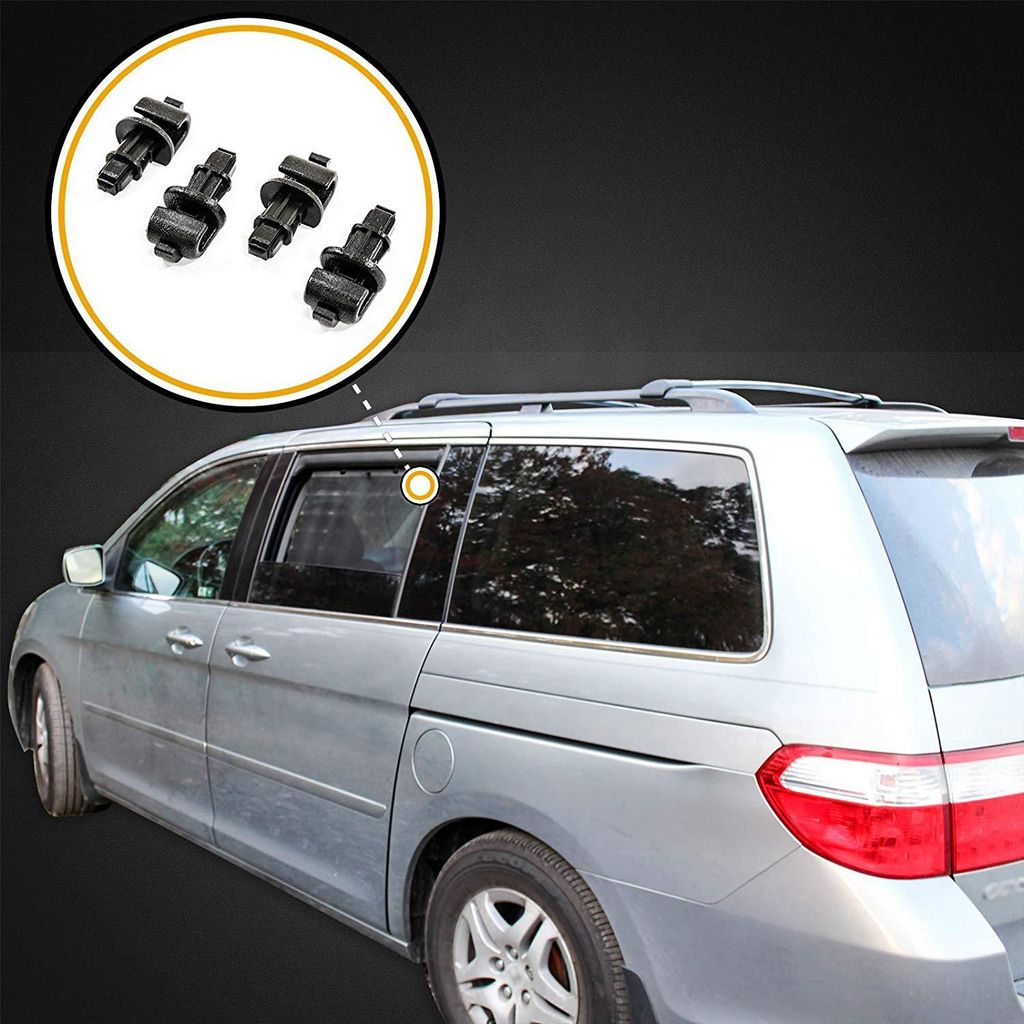 4PCS Plastic Automotive Sliding Sun Shade Holder Hook Clips Suit For