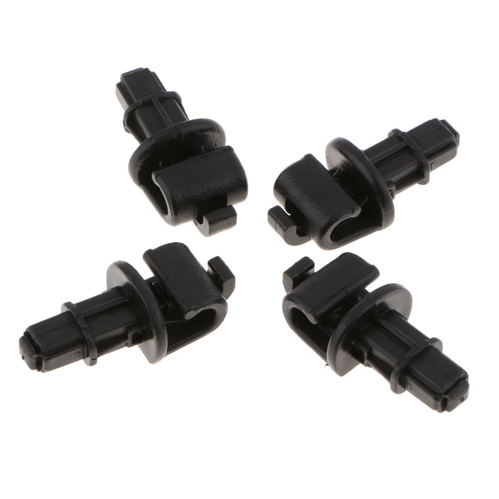 4PCS Plastic Automotive Sliding Sun Shade Holder Hook Clips Suit For