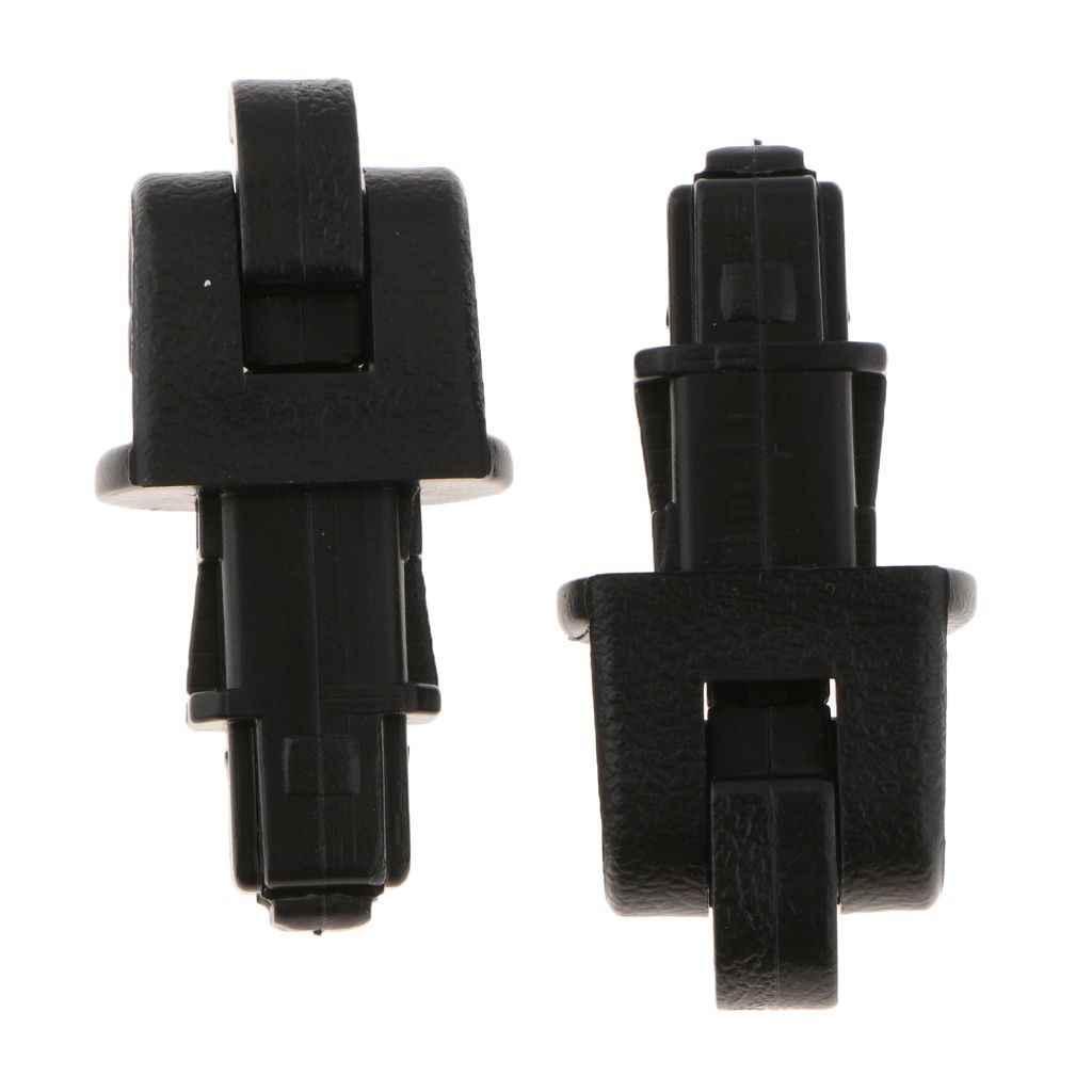 4PCS Plastic Automotive Sliding Sun Shade Holder Hook Clips Suit For