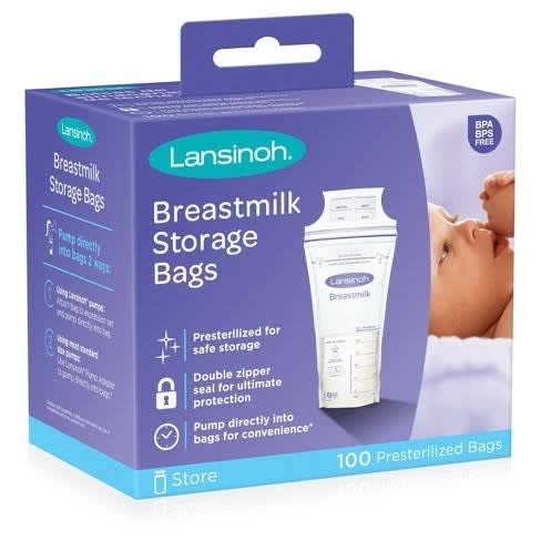 Breastmilk Storage Bags - 100 Count - 180ml