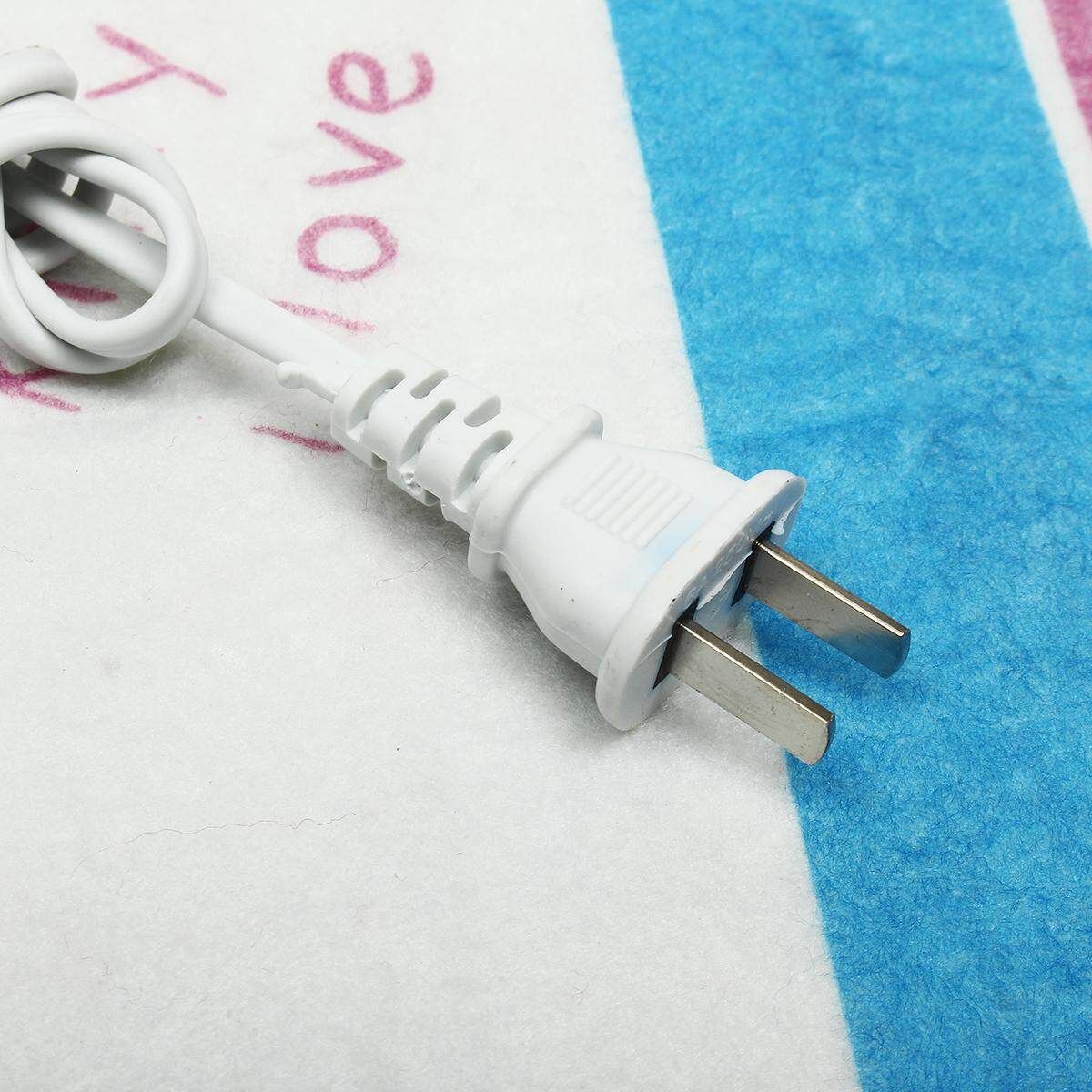 Single Sizes Large Electric Heated Blanket Polyester Floral Printed Bedroom Blankets Single