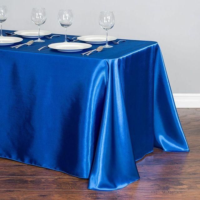 Table Cloth Rectangular Satin Tablecloth-145X300