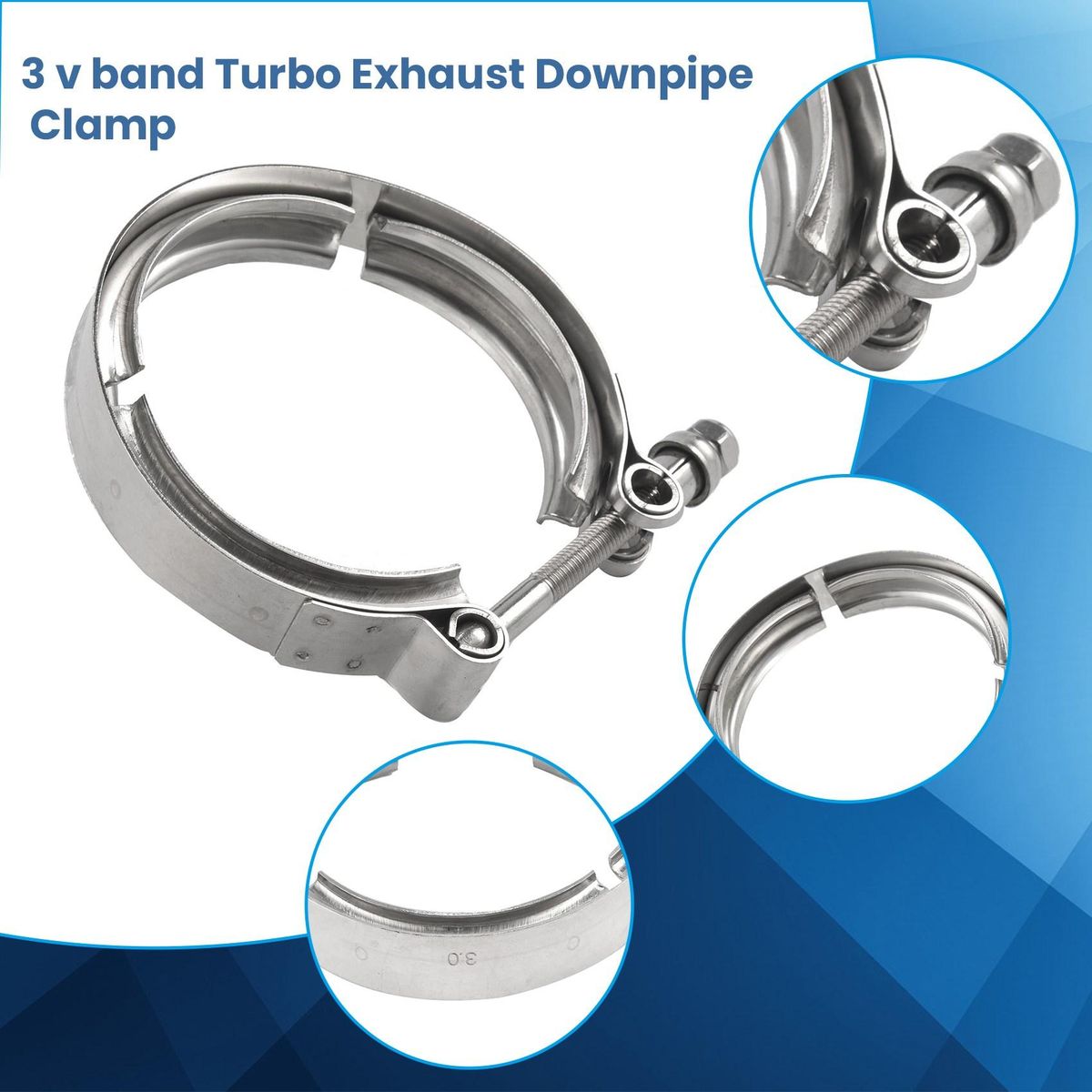 3'' Inch SS304 V-Band Clamp Stainless Steel M/F 3 v band