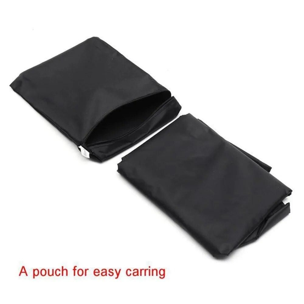 265cm Patio Parasol Waterproof Umbrella Cover Outdoor Umbrella Rain Cover Drawstring Dust Protective Case Cantilever Mat