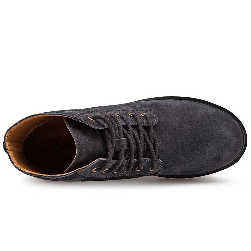 Big Size Mens Ankle Top Boots Chukka Boots-Blue