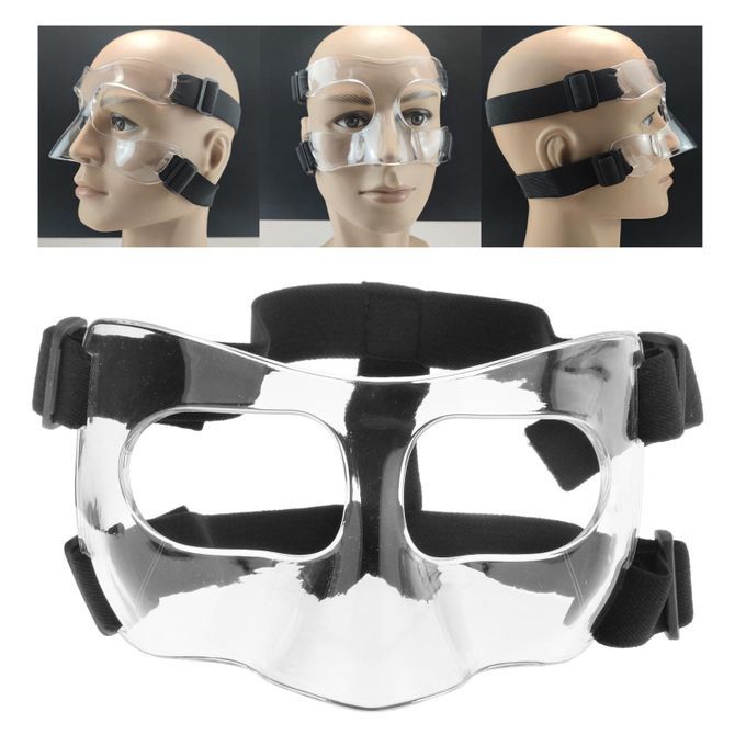 Clear Basketball Mask Durable Face Nose Guard Face Shield Mask For Men