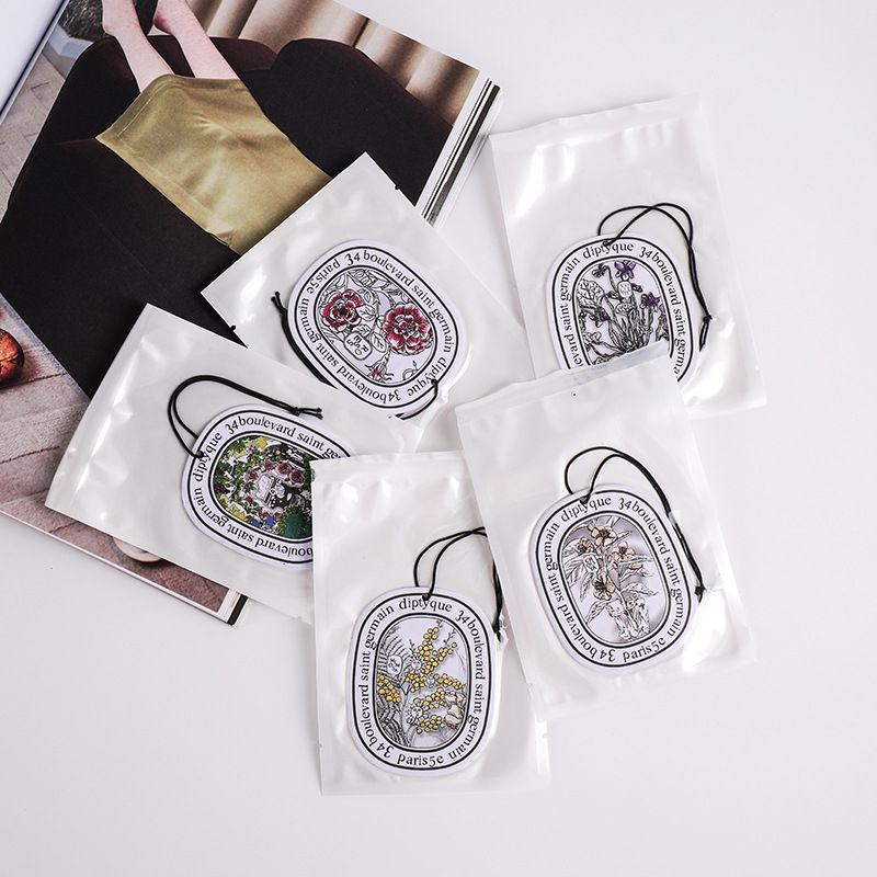 5Pcs  Smell Diptyques Auto Scent  Women Car Air