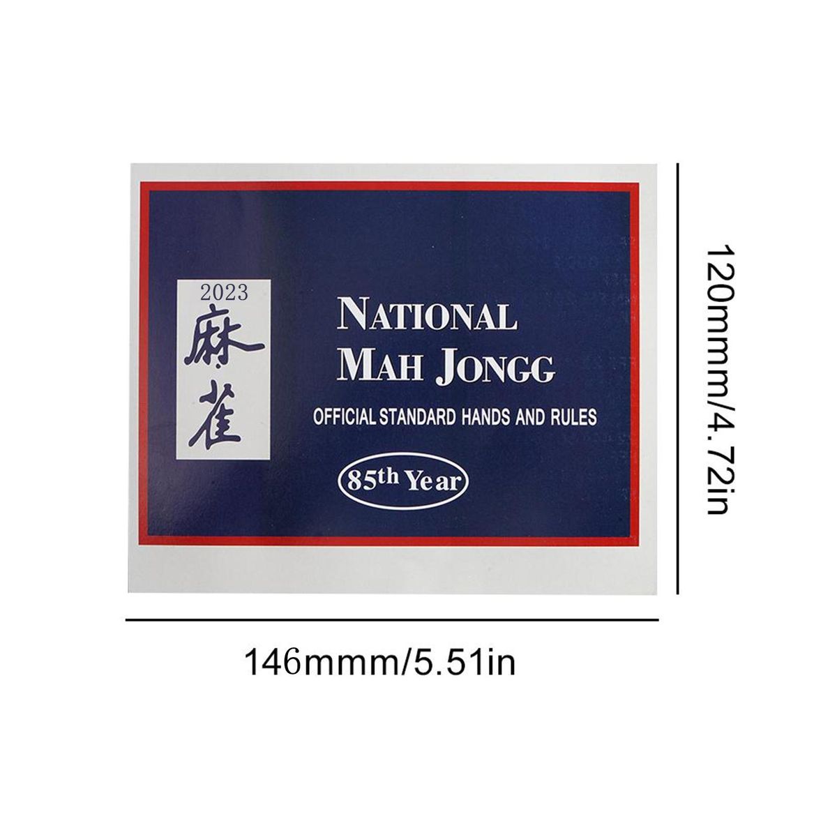 Mahjong Scorecard Official Hands Mahjong Prop Blue