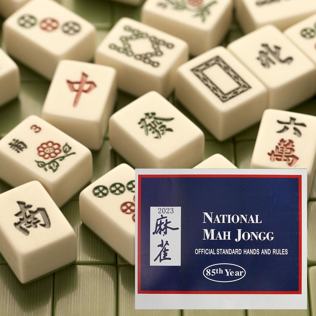 Mahjong Scorecard Official Hands Mahjong Prop Blue