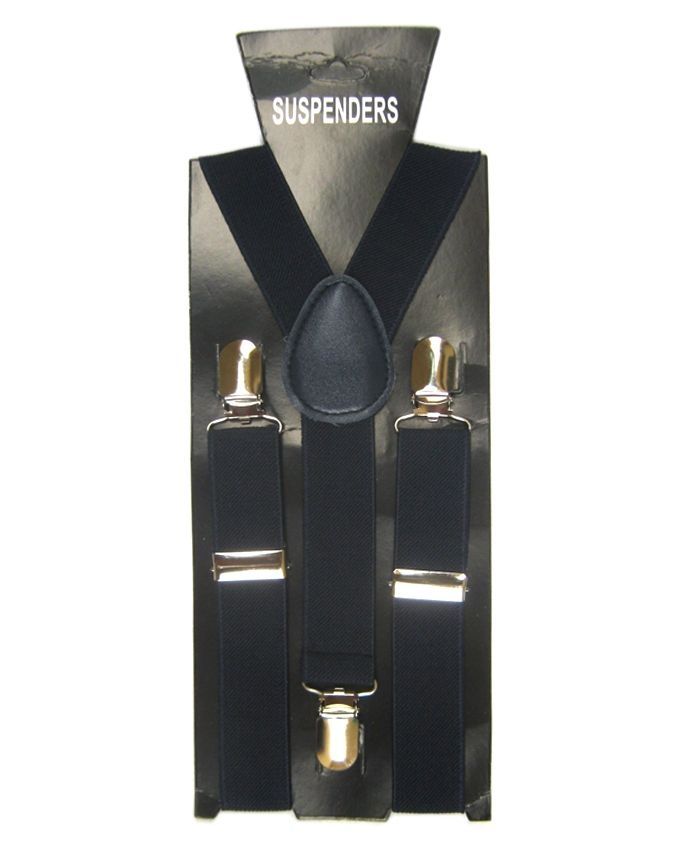 Kids Adjustable Suspenders - Navy Blue