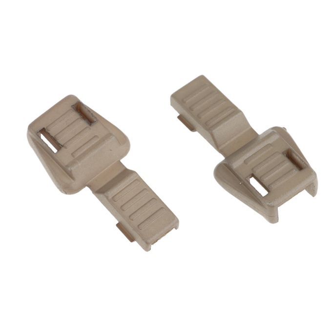 10PCS Replacement Zipper Cord Lock End Toggle Plastic Zip Brown