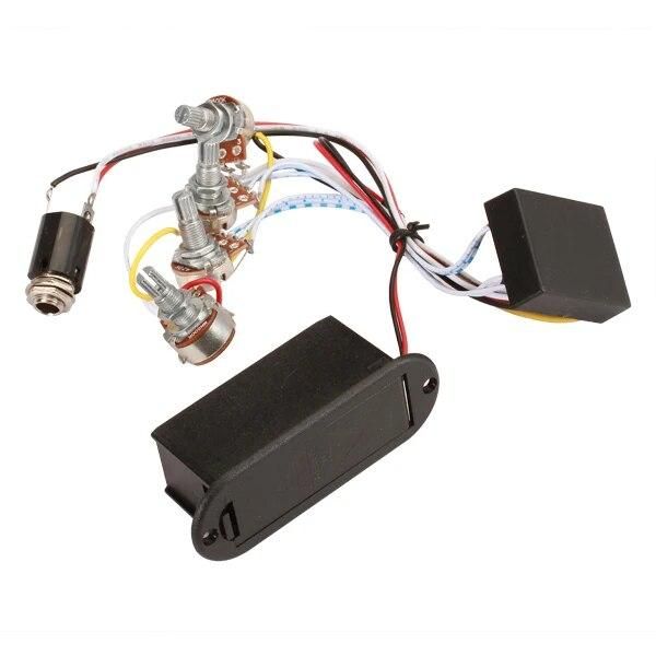 Set Of 2-Band EQ Equalizer Preamp Circuit W/ Battery Case For Active Bass Pickup