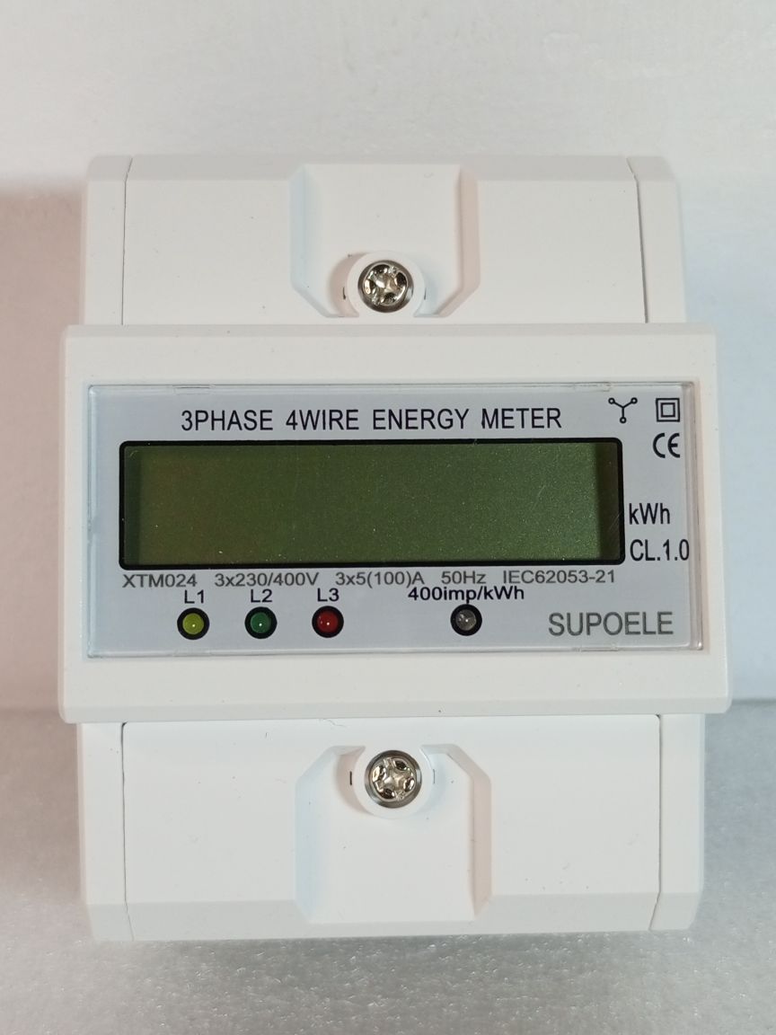 Energy Power KWh Three Phase Check Meter 3P + N