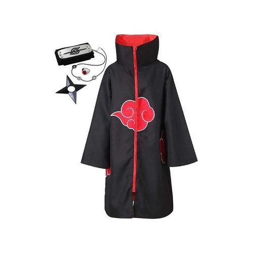 Cosplay Robe Halloween Costume Uniform Cloak Akatsuki Uchiha