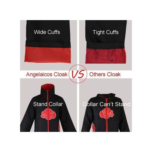 Cosplay Robe Halloween Costume Uniform Cloak Akatsuki Uchiha