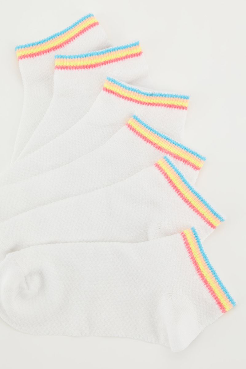 3-Piece Girl Low Cut Low Cut Socks - Multicolour
