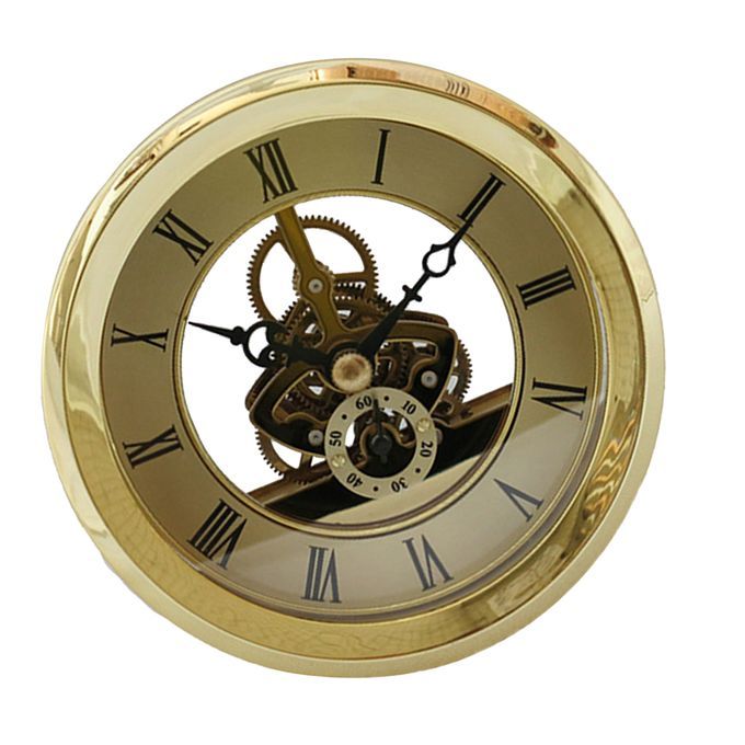 103mm Floating Anniversary Quartz Skeleton Insert Clock Movement DIY