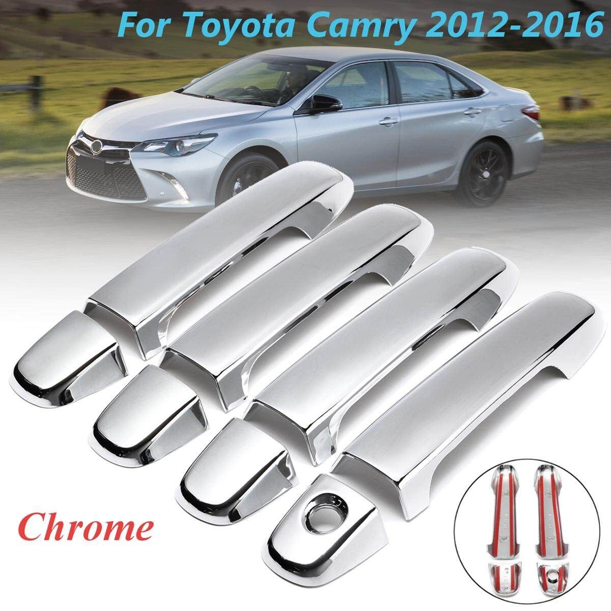 8pcs Set ABS Chrome 4 Door Handle Covers For To*yo*ta Camry 2012-2016