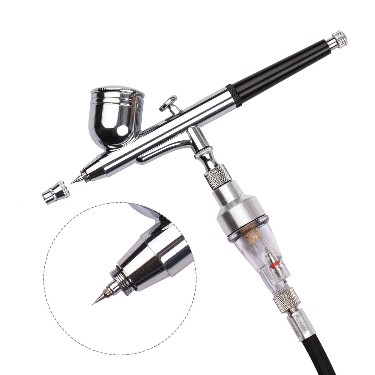 Mini Airbrush Kit With Airbrush Cleaning Set Replaceable